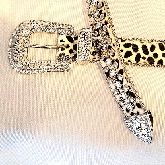 Christine Alexander Spotted Calf Hair Belt main image 7